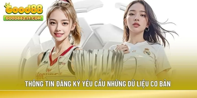 Thông tin đăng ký yêu cầu những dữ liệu cơ bản